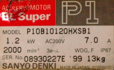 Sanyo Denki P10B10120HXSB1 label image