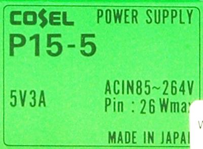 Cosel P15-5 label image