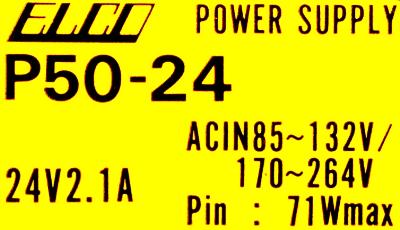 ELCO P50-24 label image