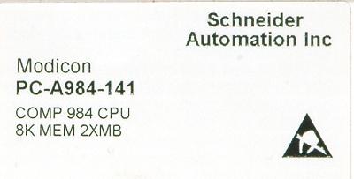 MODICON PC-A984-141 label image