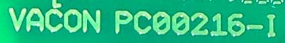 Vacon PC00216-I label image
