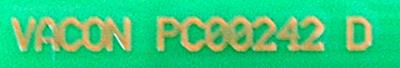 Vacon PC00242D label image