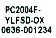 YUASA PC2004F-YLFSD-OX label image