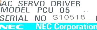 NEC PCU05C label image