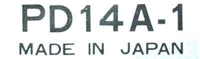 Mitsubishi PD14A-1 label image