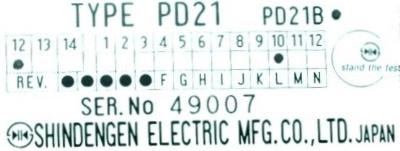 Shindengen PD21 label image