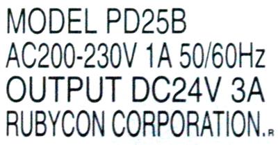 Mitsubishi PD25B label image