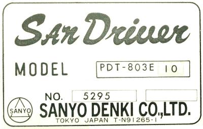 Sanyo Denki PDT-803E-10 label image