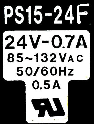 Toko Inc PS15-24F label image