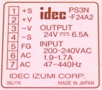 IDEC PS3N-F24A2 label image