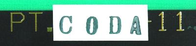 Hitachi Seiki PT.CODA11 label image