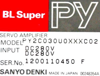 Sanyo Denki PY2C030U0XXXC02 label image