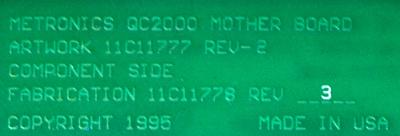 Metronics QC2000 label image