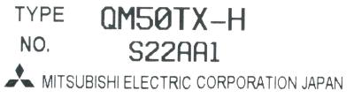 Mitsubishi QM50TX-H label image