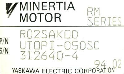 Yaskawa R02SAKOD label image
