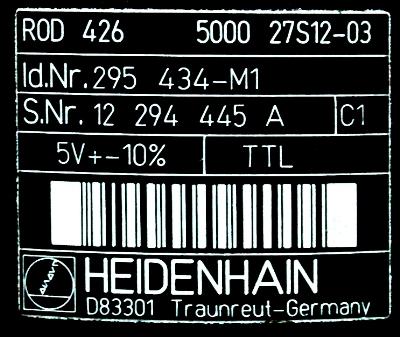 HEIDENHAIN R0D4265000 label image