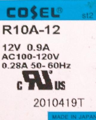 Cosel R10A-12 label image