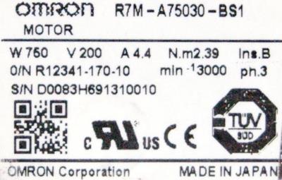 Omron R7M-A75030-BS1 label image