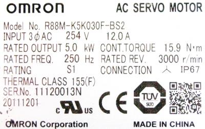 Omron R88M-K5K030F-BS2 label image