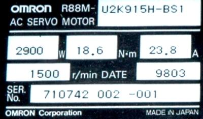 Omron R88M-U2K915H-BS1 label image
