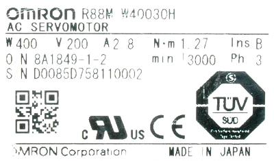 Omron R88M-W40030H label image