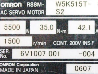 Omron R88M-W5K515T-S2 label image