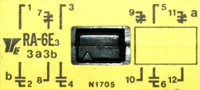 Yaskawa RA-6E3-3A3B-100V label image
