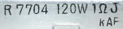 Japan Resistor Mfg Co RES-1-OHM-120W-182-42-20 label image