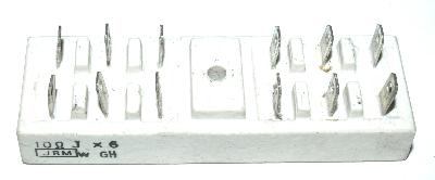 Japan Resistor Mfg Co RES-10X6-OHM-W-77-25-20