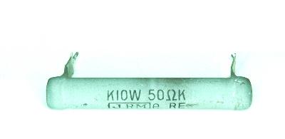 Japan Resistor Mfg Co RES-50-OHM-10W-53-7-28