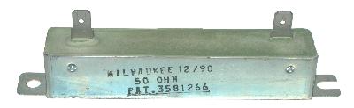 MRC-Milwaukee Resistor Corporation RES-50-OHM-50W-95-20-20 back image