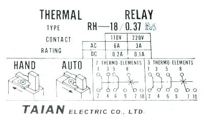 TAIAN RH-18-0.37M label image