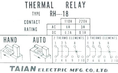 TAIAN RH-18 label image