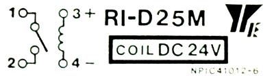 Yaskawa RI-D25M-DC24V label image