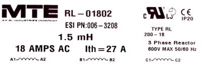 MTE RL-01802 label image