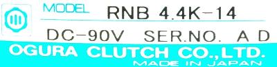 New Refurbished Exchange Repair  OGURA Clutch Co Motor Parts RNB4.4K-14 Precision Zone