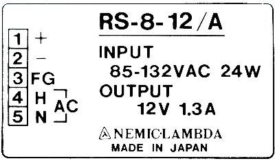 Nemic Lambda RS-8-12-A label image