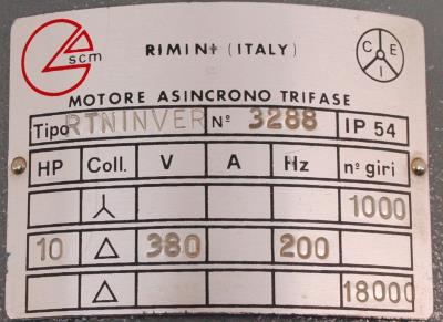 SCM Group RTNINVER label image