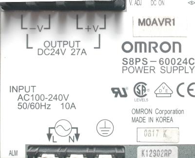 Omron S8PS-60024C label image
