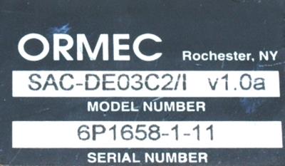 Ormec SAC-DE03C2-I label image