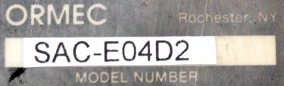 Ormec SAC-E04D2 label image