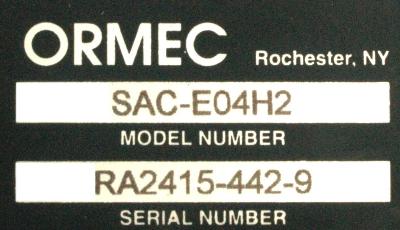 Ormec SAC-E04H2 label image