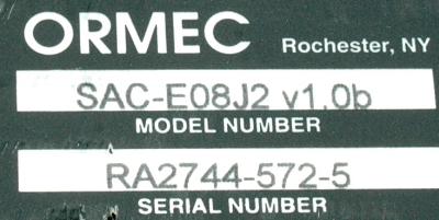 Ormec SAC-E08J2 label image