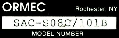 Ormec SAC-S08C-101B label image