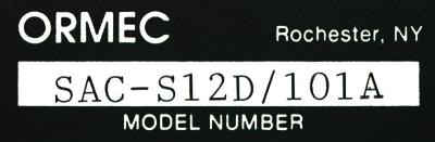 Ormec SAC-S12D-101A label image