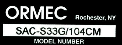Ormec SAC-S33G-104CM label image