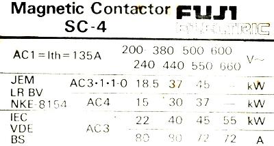 Fuji SC-4-220V label image