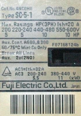 Fuji SC-5-1-100VAC label image