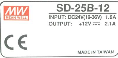 Mean Well SD-25B-12 label image