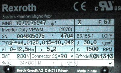 Bosch SF-A4.0125.015-10.042 label image